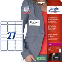 Etichette Per Inventario Avery – 20 Fogli In Acetato, Misura 63,5 X 29,6 Mm, Adesive E Trasparenti